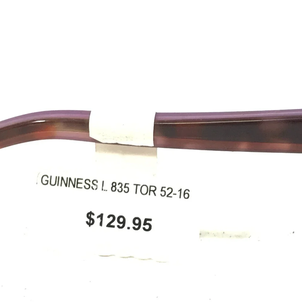 Lulu Guinness L835 TOR Eyeglasses Frames Purple Tortoise Rectangular 52-16-130